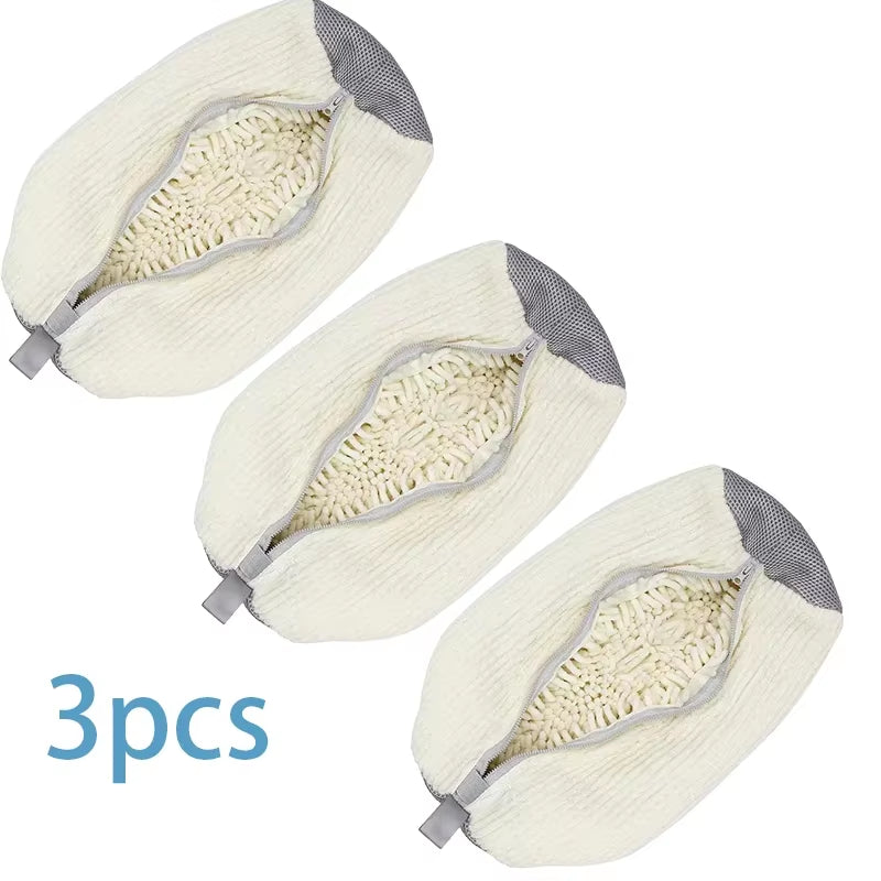 360° Deep Cleaning Shoe Washing Bag – Durable Zippered Mesh Protector for Sneakers, Tennis Shoes & Boots, Available in 1/2/3-Pack Sets