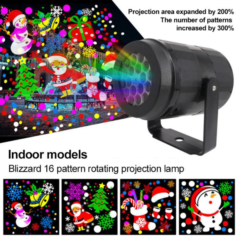 LED Snowflake Projector for Christmas – Rotating Festive Light Patterns for Outdoor Garden & Party Decor