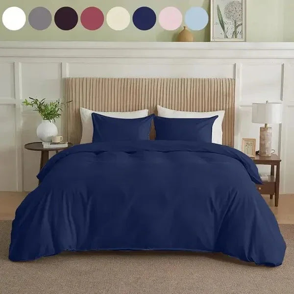 Serta Simply Clean Solid Duvet Cover King