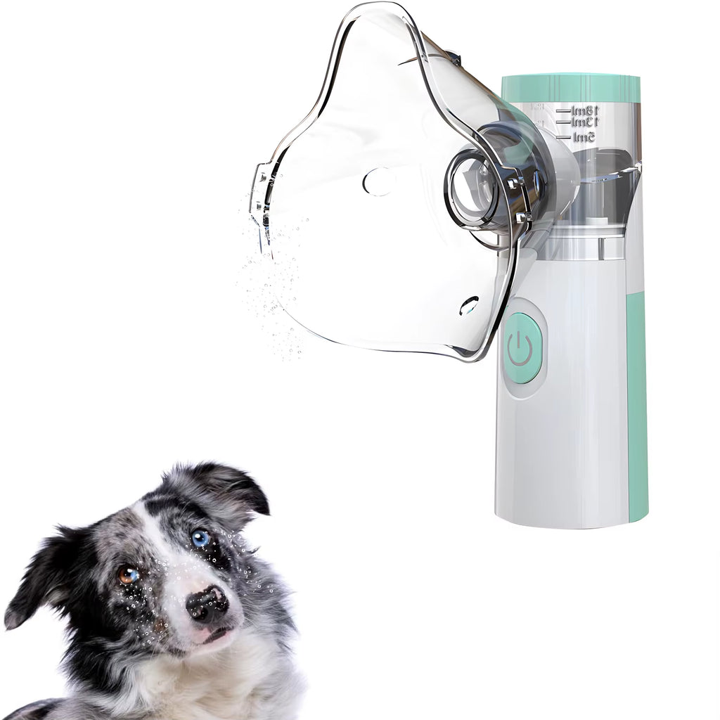 Portable Pet Nebulizer and Humidifier – Silent Inhalation Therapy Device for Cats and Dogs with Respiratory Support