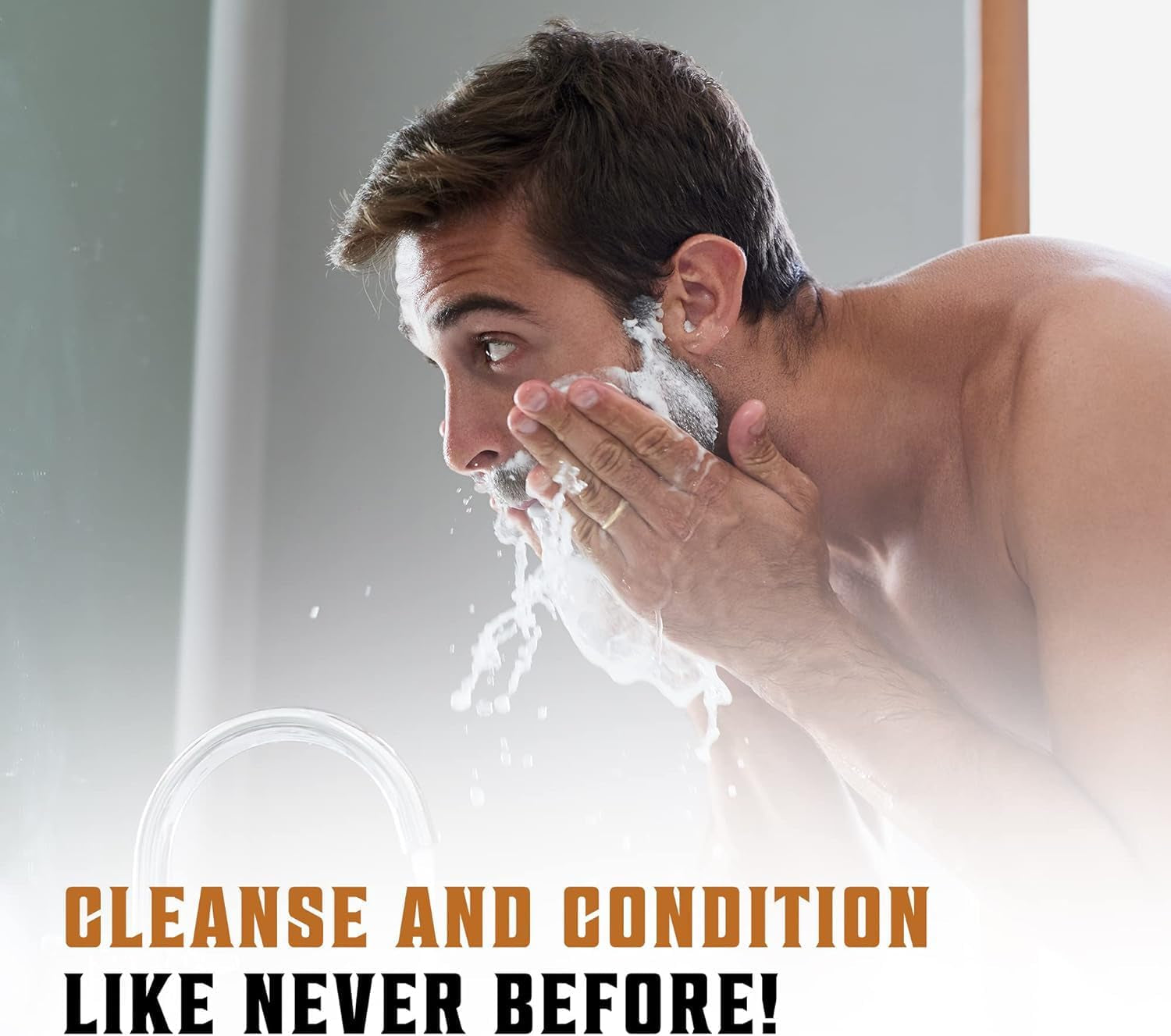 Premium Beard Care Set – Wash and Conditioner with Argan & Jojoba Oil, Softening & Strengthening, Sandalwood Fragrance