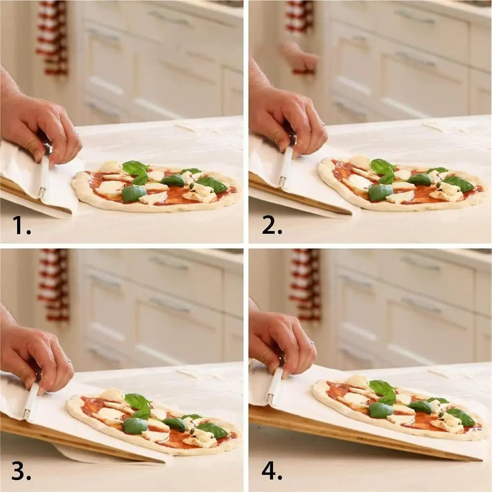 High-Quality Wooden Pizza Peel with Non-Stick Surface – Perfect for Precise Baking and Convenient Storage