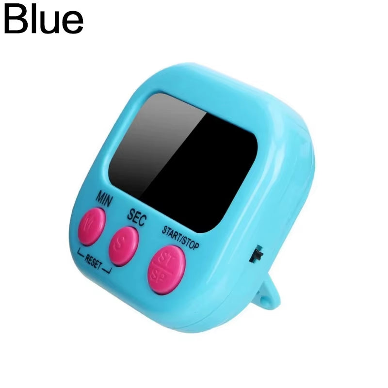 Magnetic LCD Kitchen Timer – Large Display, Countdown & Count-Up, Loud Alarm for Cooking & Home Use