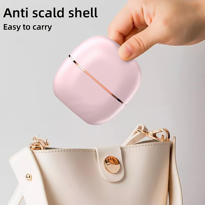 Portable 2-in-1 Cordless Hair Straightener and Heated Comb - Rechargeable Travel Essential and Anti-Frizz Styling Tool for Home and On-the-Go Use