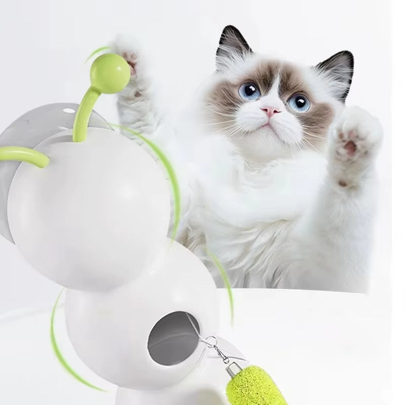 Caterpillar Motion-Activated Interactive Cat Toy – Rechargeable Automatic Teasing Tail for Active Play and Feline Exercise
