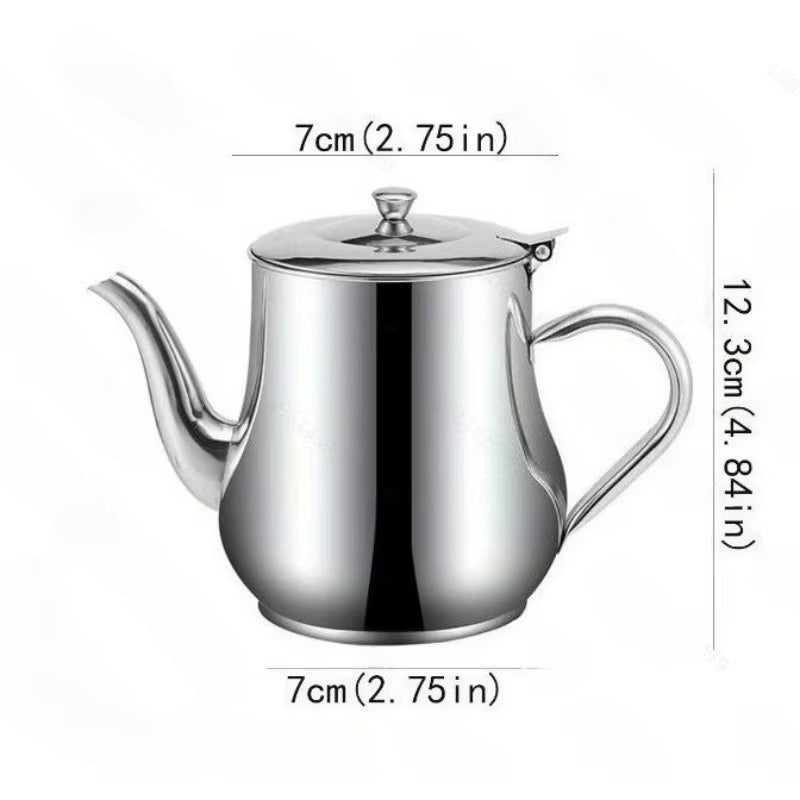 Premium Stainless Steel Oil Dispenser with Built-In Grease Filter and Precision Pour Spout – Rustproof for Home and Professional Kitchens