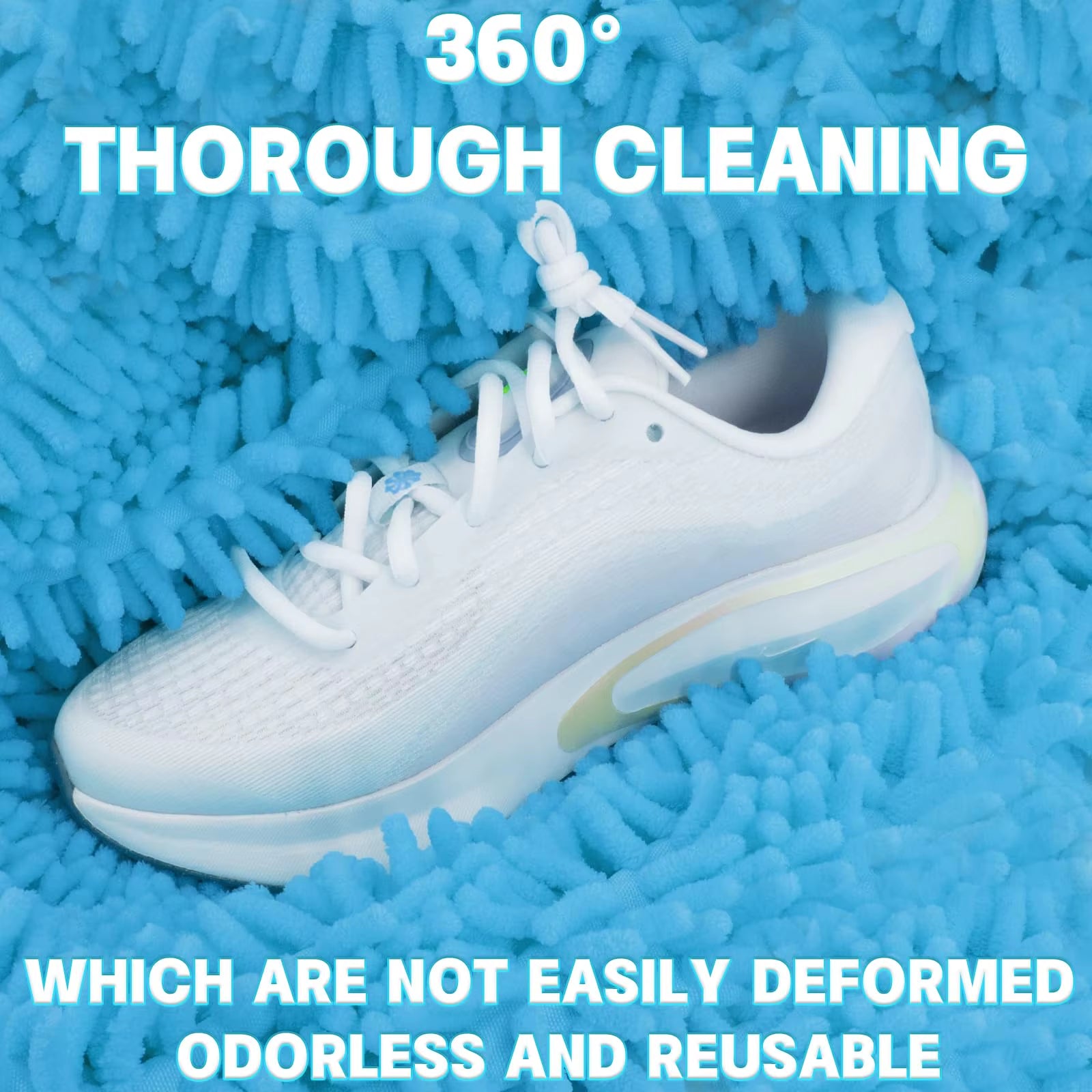 360° Deep Cleaning Shoe Washing Bag – Durable Zippered Mesh Protector for Sneakers, Tennis Shoes & Boots, Available in 1/2/3-Pack Sets