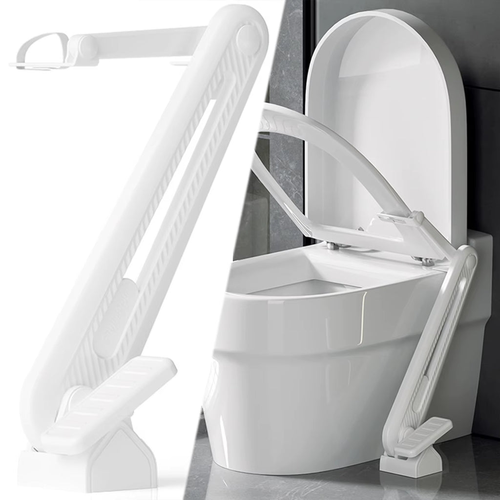 Hands-Free Foot-Operated Toilet Seat Lifter – Hygienic Anti-Germ Bathroom Accessory for Universal Toilet Seats