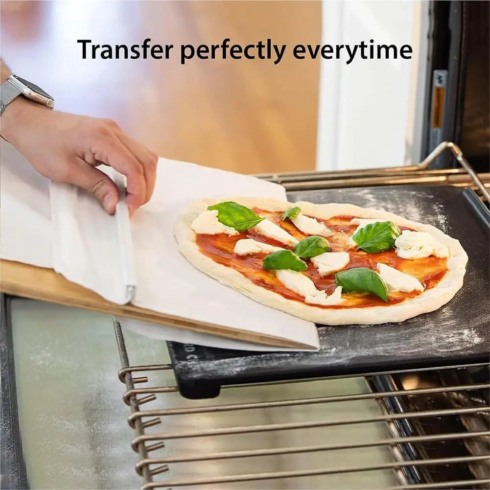 High-Quality Wooden Pizza Peel with Non-Stick Surface – Perfect for Precise Baking and Convenient Storage