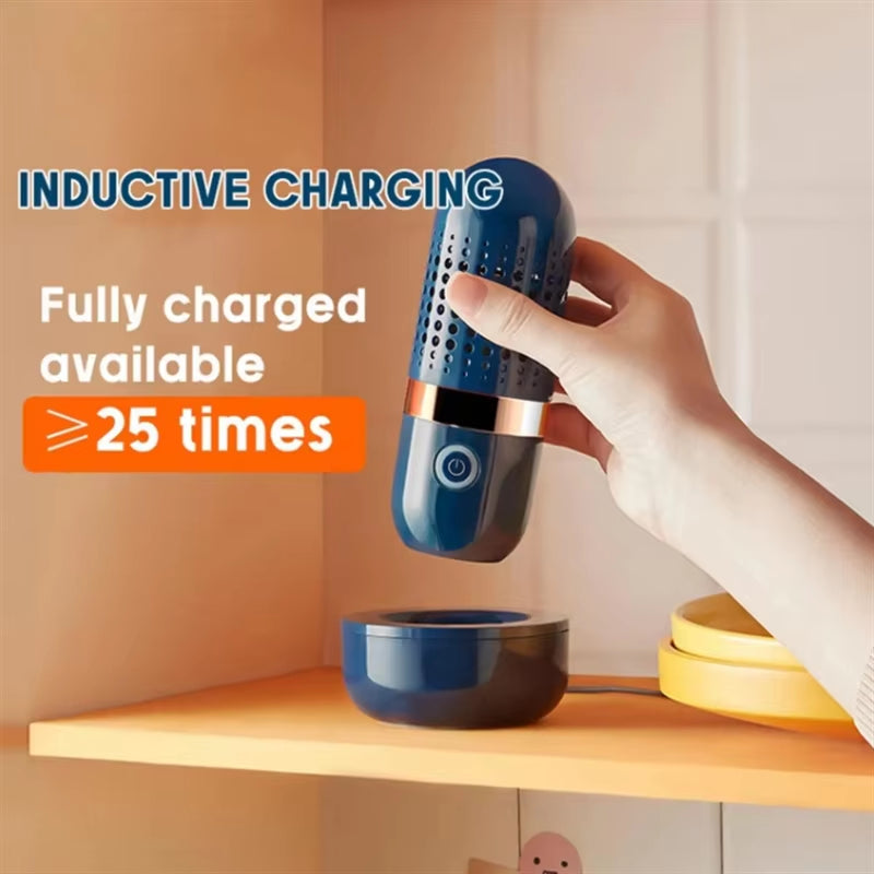 Portable Wireless Ultrasonic Fruit & Vegetable Washer – Capsule-Shaped Food Purifier for Safe, Healthy Produce