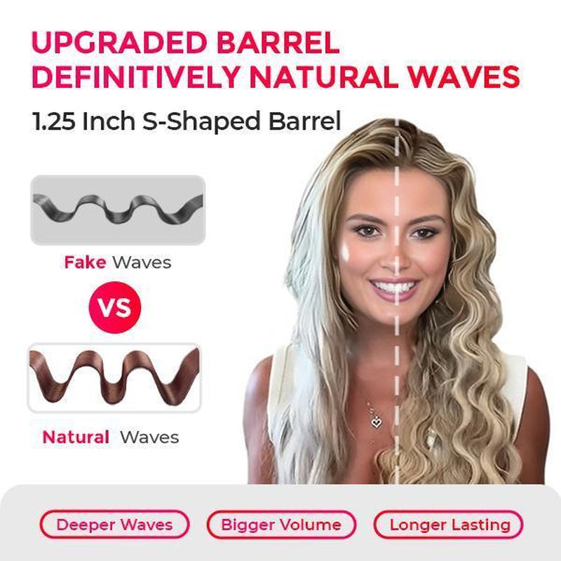 TYMO ROVY WaveCraft™ Compact 1.0" Deep Hair Waver – Ionic Ceramic Smoothing for Soft Mermaid & Hollywood Waves, Ideal for Everyday Styling & Gifting