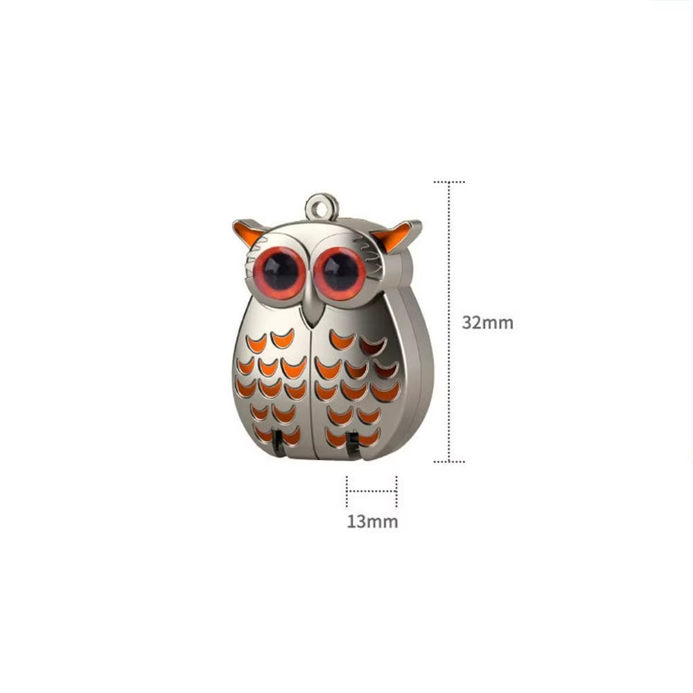 Owl-Shaped Stainless Steel Nail Clipper Keychain – Premium Portable Mini Folding Design