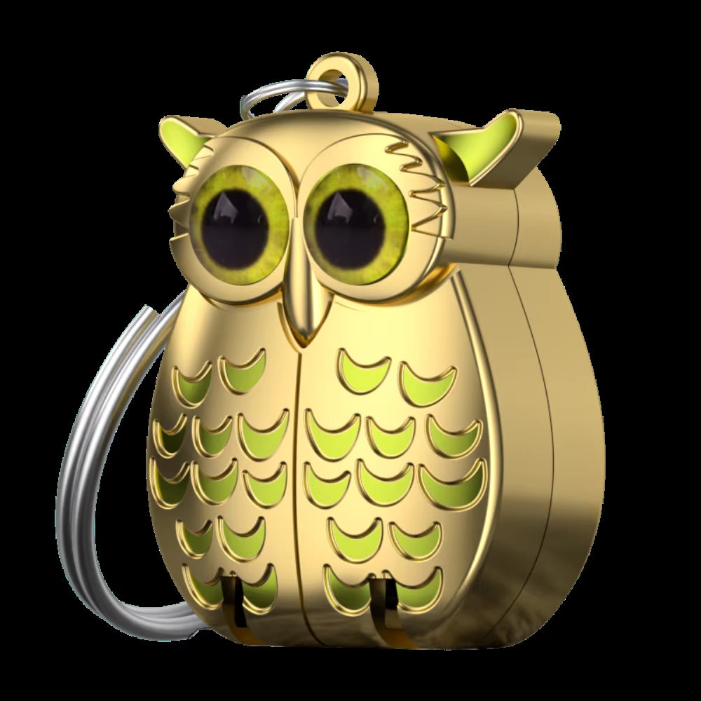 Owl-Shaped Stainless Steel Nail Clipper Keychain – Premium Portable Mini Folding Design