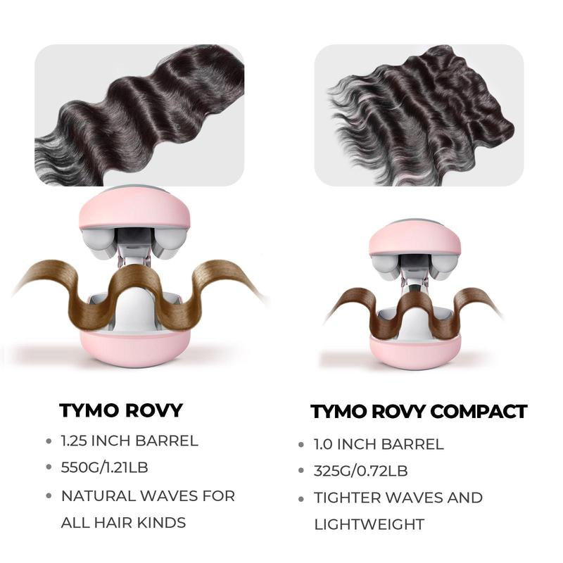 TYMO ROVY WaveCraft™ Compact 1.0" Deep Hair Waver – Ionic Ceramic Smoothing for Soft Mermaid & Hollywood Waves, Ideal for Everyday Styling & Gifting