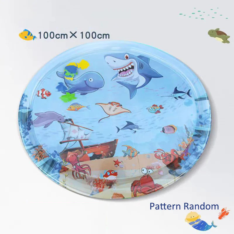 Inflatable Water Sensory Play Mat for Cats & Dogs – Durable Ocean-Themed Pet Mat with Toys for Cooling, Interactive Fun, and Sensory Stimulation