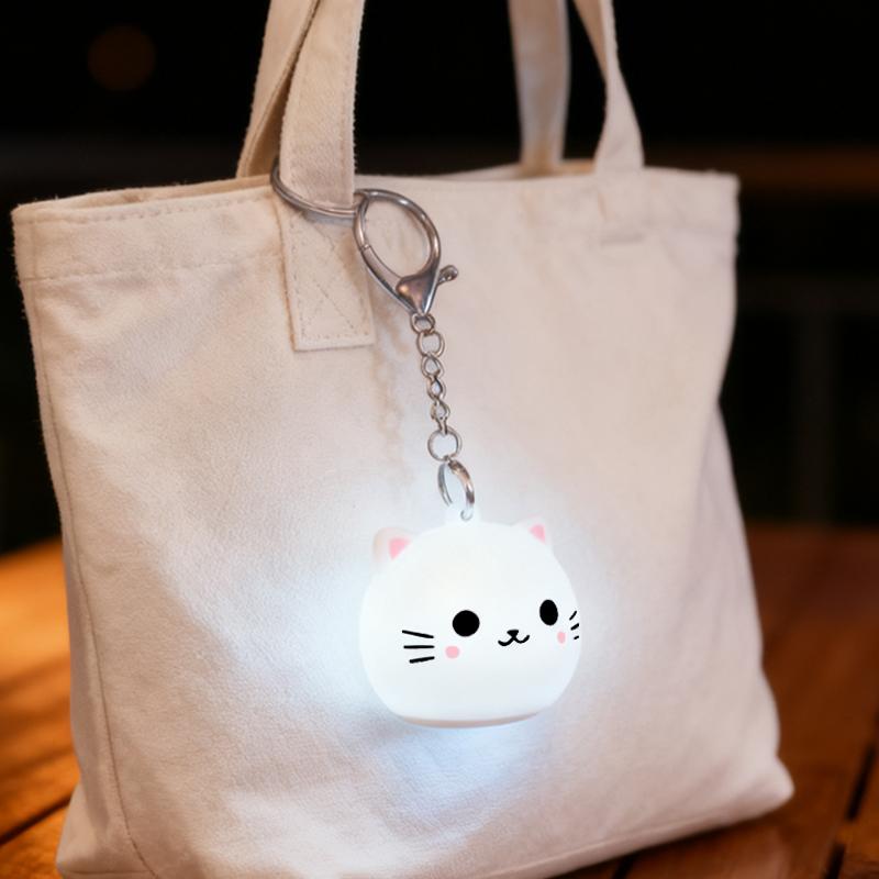 Rechargeable Pet Backpack Tote with Glow Pendant & Soothing Night-Light — Portable Comfort for Kittens, Travel, Camping & Holiday Gifting