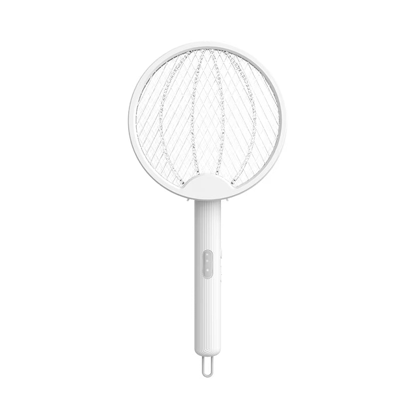 Foldable 3-in-1 Electric Mosquito Swatter, Rechargeable Bug Zapper & Wall-Mounted Lamp – Portable Indoor/Outdoor Pest Control
