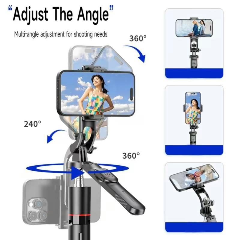 Upgraded 67-Inch Phone Tripod & Holder – Portable Selfie Stick Stand for iPhone/Android, Adjustable Aluminum Support for Home, Travel, Photos & Videos