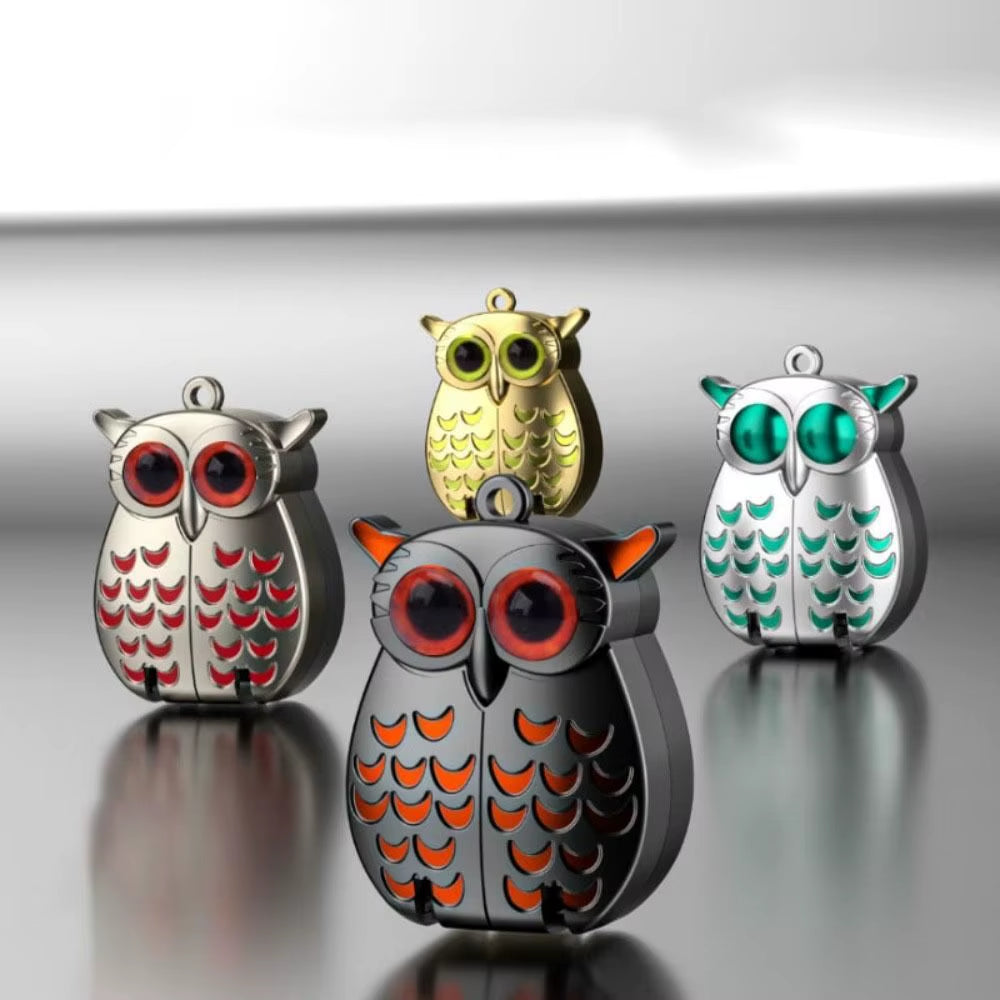 Owl-Shaped Stainless Steel Nail Clipper Keychain – Premium Portable Mini Folding Design