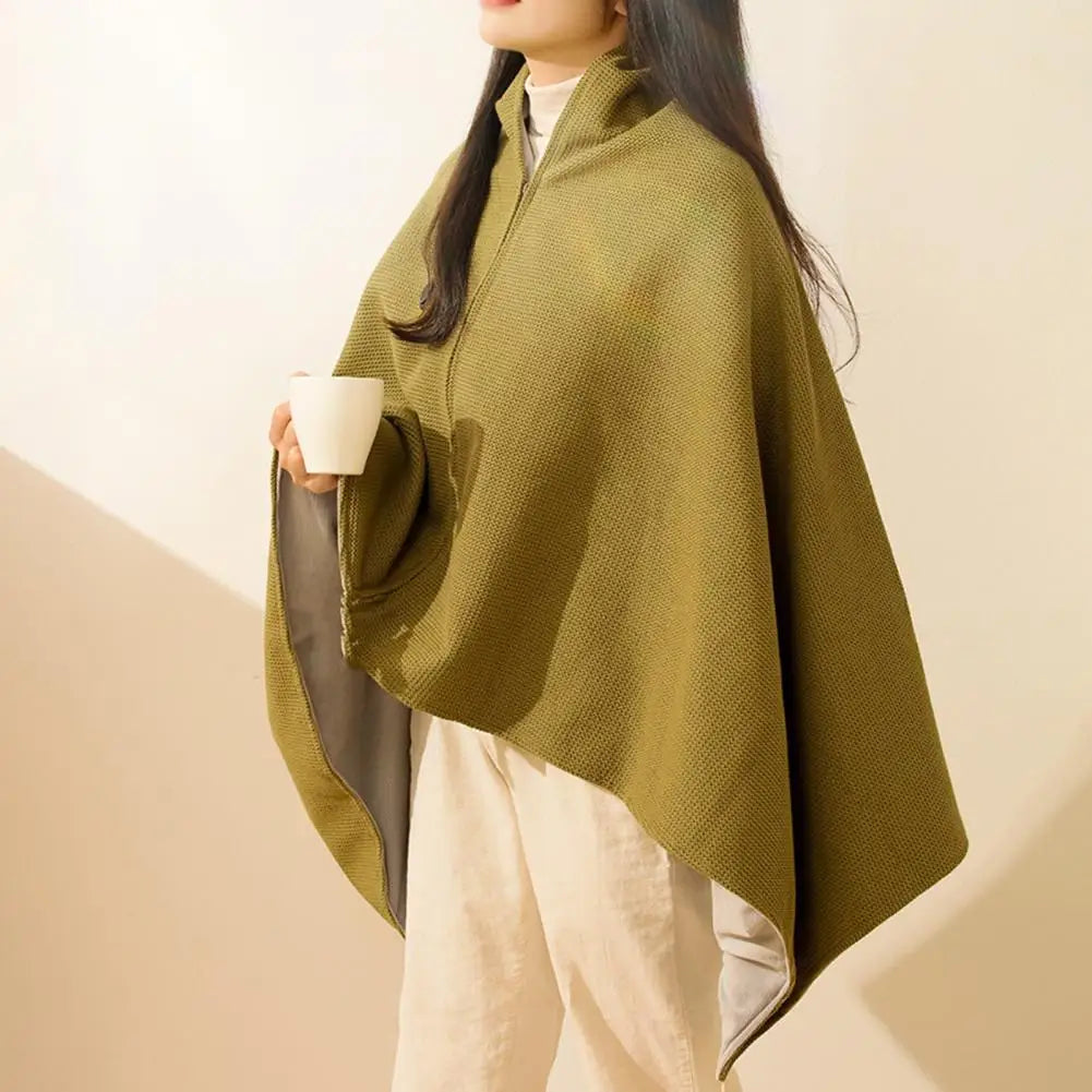 Women’s Wireless Heated Shawl and Blanket – 2-in-1 USB Electric Scarf with Fast Heating & Three Temperature Levels