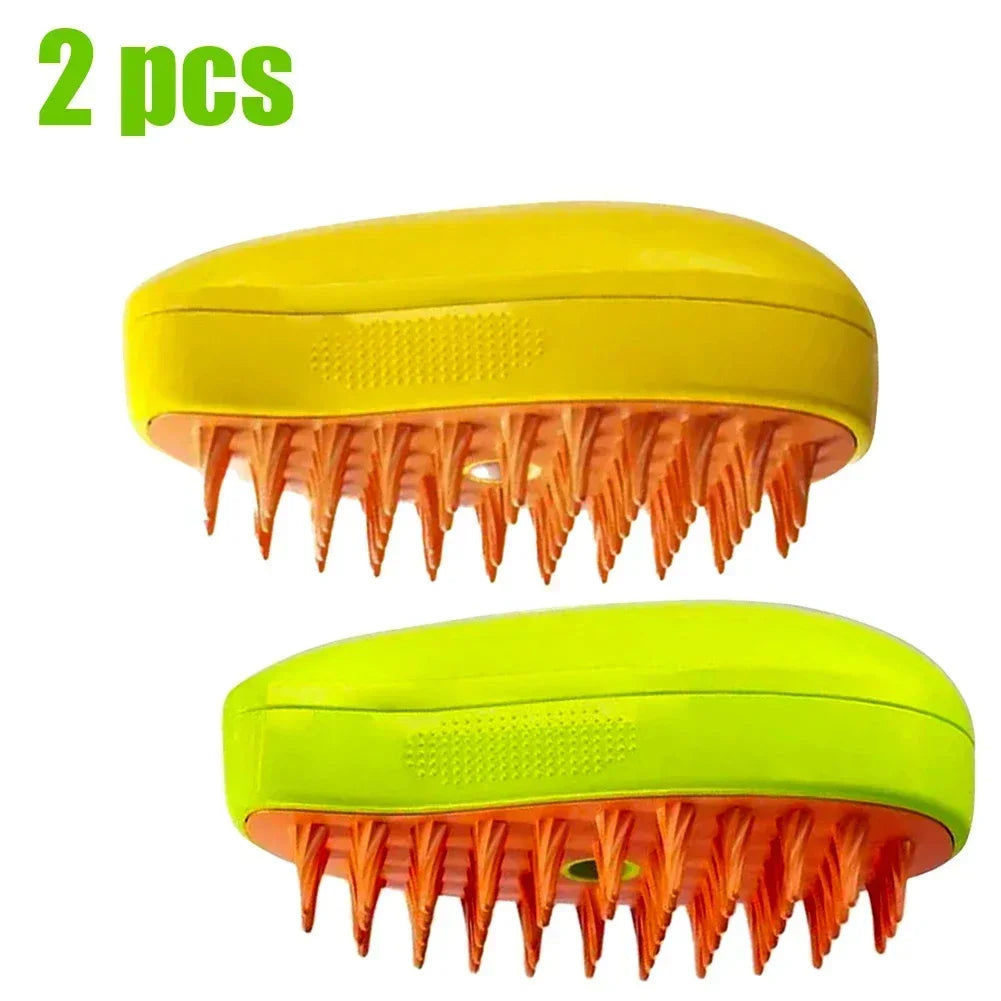 3-in-1 Steam Pet Grooming Brush for Dogs & Cats – Massage, Hair Removal, and Hydrating Spray Comb