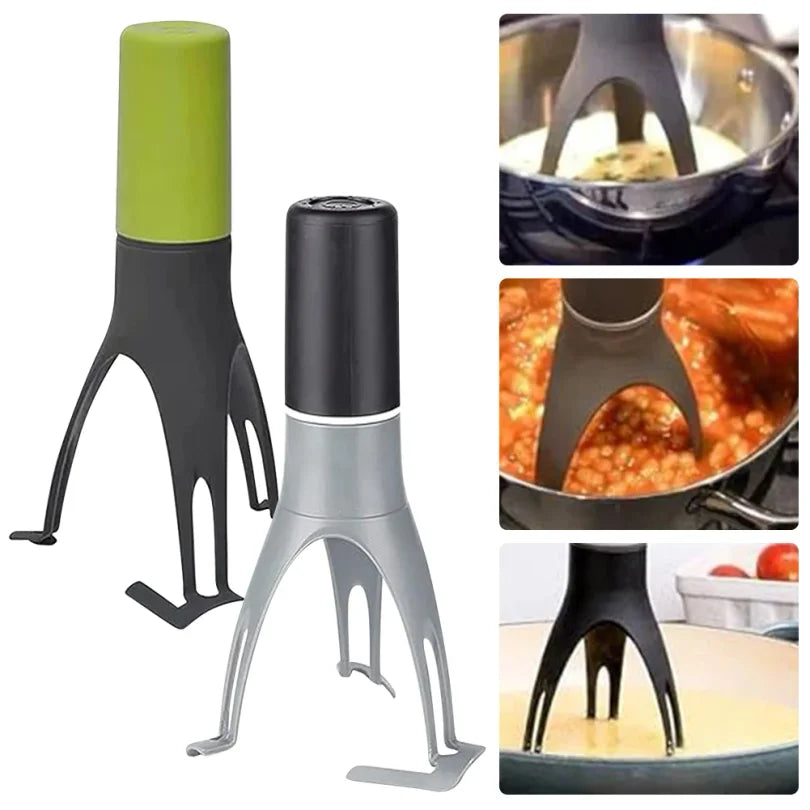 TriBlend Multifunctional Electric Triangle Whisk & Pan Stirrer – Battery-Powered Mixer for Sauces, Soups, and Creams, Dishwasher-Safe, Perfect for Cooking & Baking