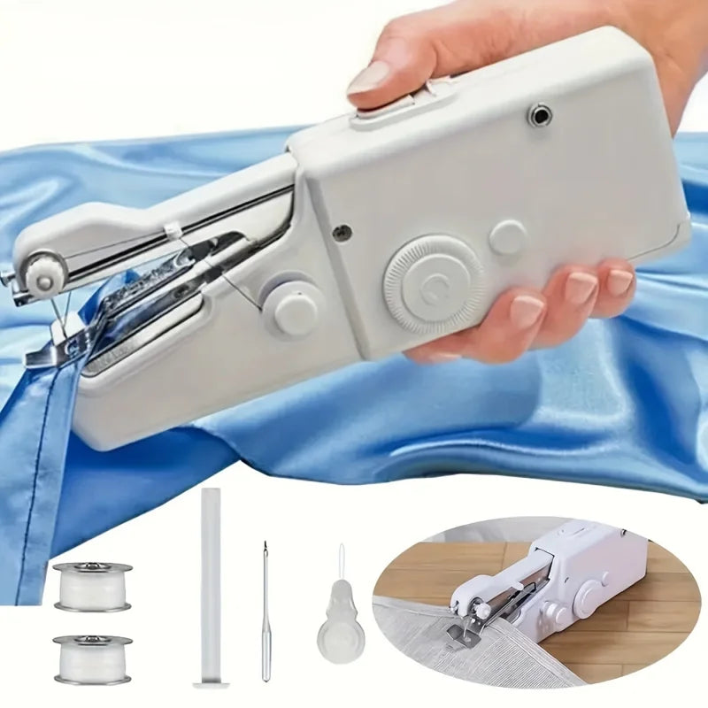 Portable Battery-Powered Handheld Sewing Machine – Quick and Easy On-the-Go Garment Repairs
