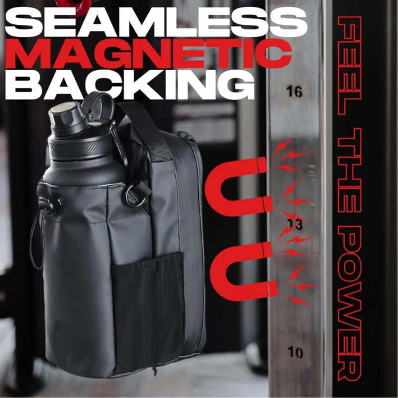 2025 Magnetic Multi functional Bag – Gym, Hiking & Outdoor Sports Holder for Hands-Free Hydration