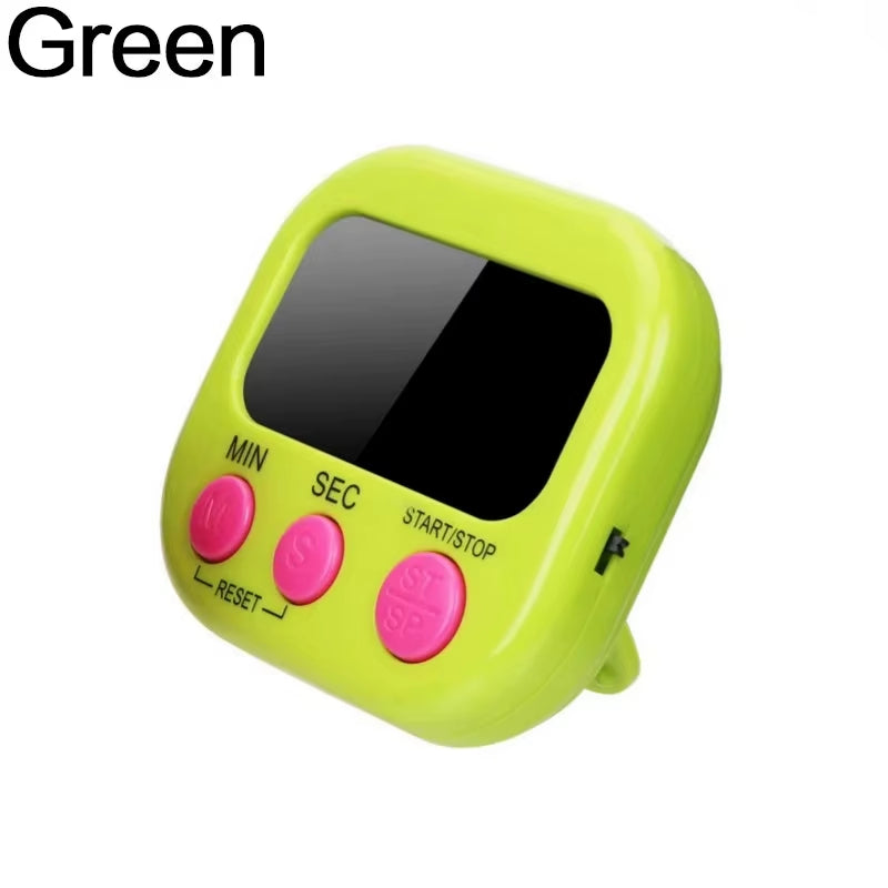 Magnetic LCD Kitchen Timer – Large Display, Countdown & Count-Up, Loud Alarm for Cooking & Home Use