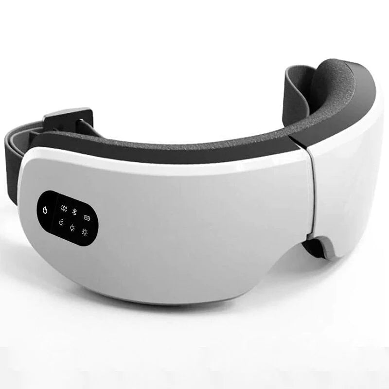 Smart 4D Eye Massager for Migraines, Headaches & Eye Fatigue – Heated, Vibration, Bluetooth Music for Relaxation & Stress Relief