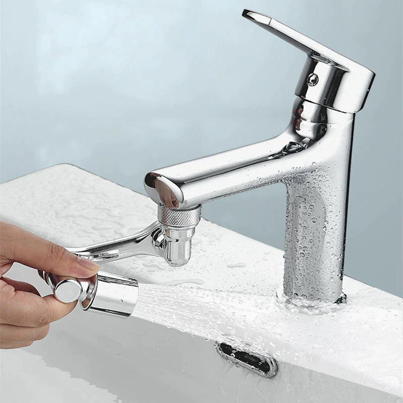 1080° Rotating Faucet Sprayer Head – Dual-Mode Aerator Nozzle with Adjustable Robot-Arm Extension for Kitchen & Bathroom
