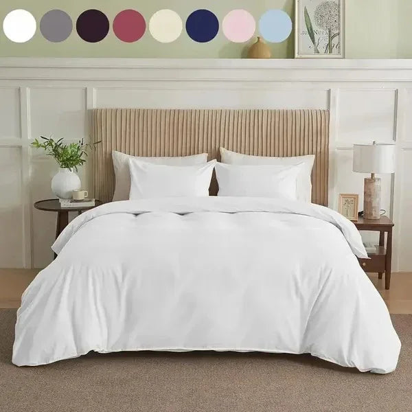 Serta Simply Clean Pleated Duvet Cover Queen