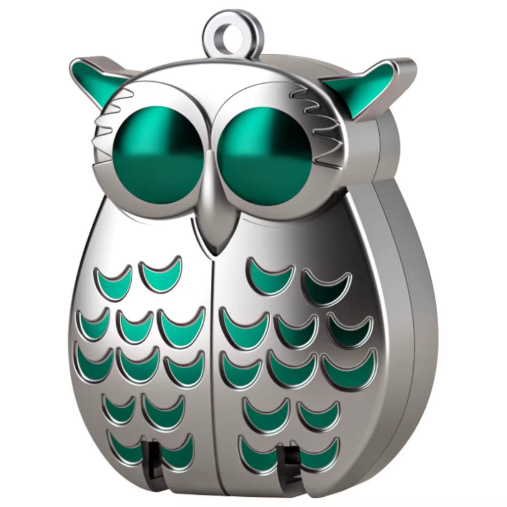 Owl-Shaped Stainless Steel Nail Clipper Keychain – Premium Portable Mini Folding Design