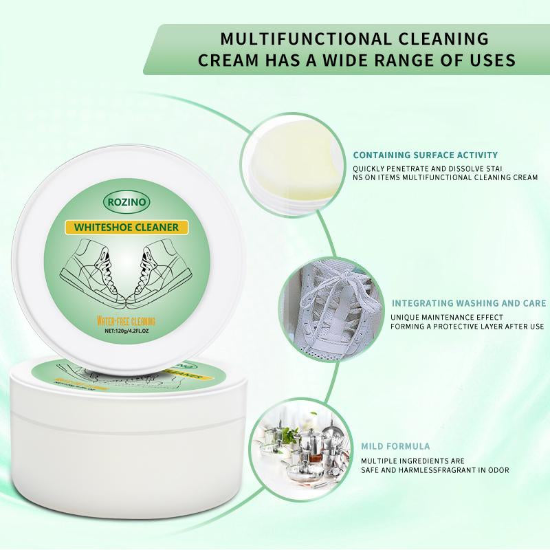 ROZINO Multi-Purpose Shoe & Leather Cleaner Kit – Complete White Shoe Care and Leather Protection Set