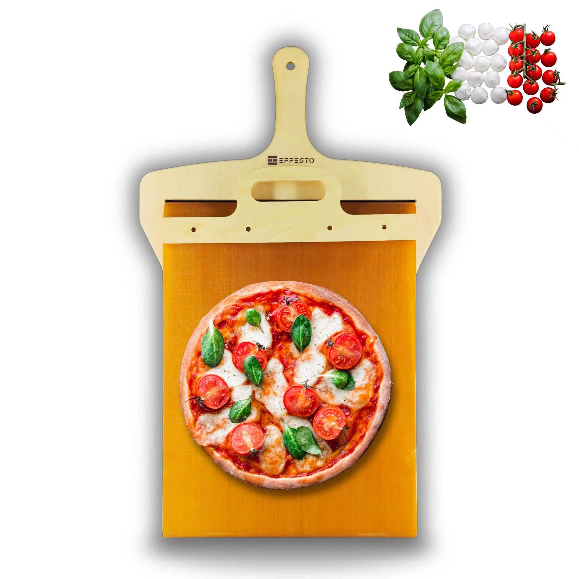 High-Quality Wooden Pizza Peel with Non-Stick Surface – Perfect for Precise Baking and Convenient Storage
