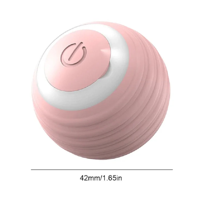 Electric Interactive Cat Toy – Rechargeable Automatic Rolling Ball with Teaser Bird and Smart Sensor for Active Play