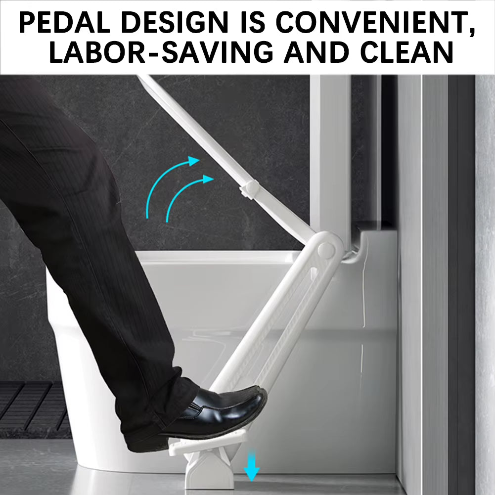 Hands-Free Foot-Operated Toilet Seat Lifter – Hygienic Anti-Germ Bathroom Accessory for Universal Toilet Seats