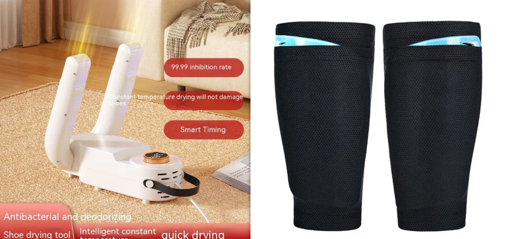 Smart Household Shoe Dryer with UV Purple Light Dehumidification – Fast Odor Removal & Moisture Control for All Footwear Types