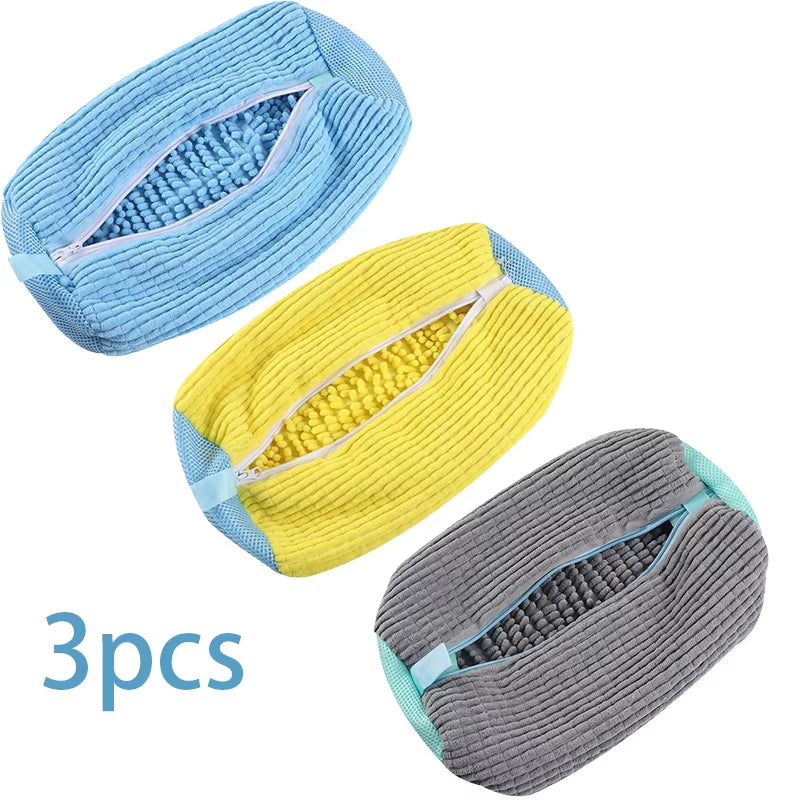 360° Deep Cleaning Shoe Washing Bag – Durable Zippered Mesh Protector for Sneakers, Tennis Shoes & Boots, Available in 1/2/3-Pack Sets