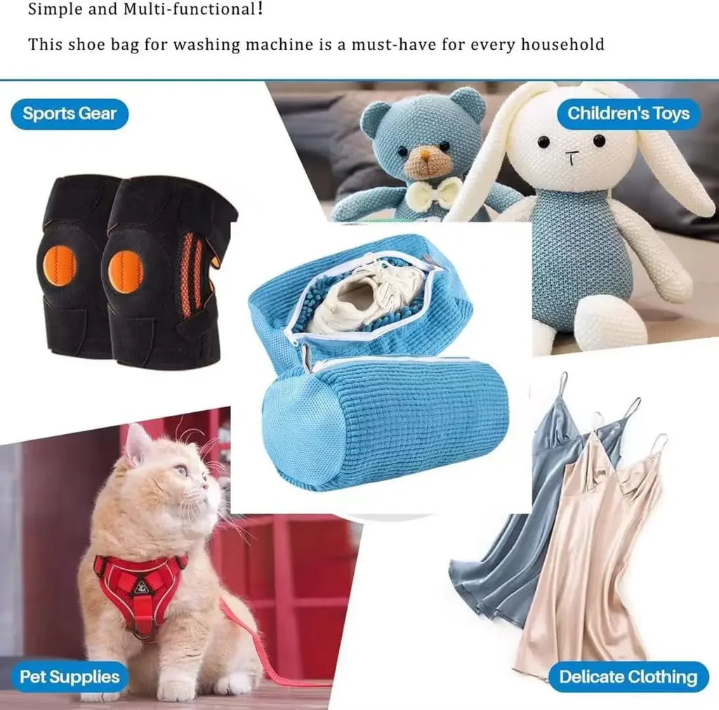 360° Deep Cleaning Shoe Washing Bag – Durable Zippered Mesh Protector for Sneakers, Tennis Shoes & Boots, Available in 1/2/3-Pack Sets