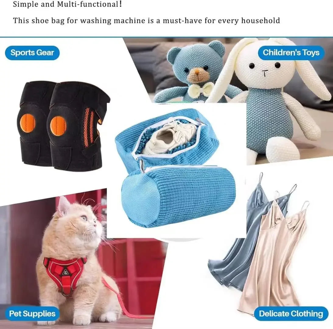 360° Deep Cleaning Shoe Washing Bag – Durable Zippered Mesh Protector for Sneakers, Tennis Shoes & Boots, Available in 1/2/3-Pack Sets