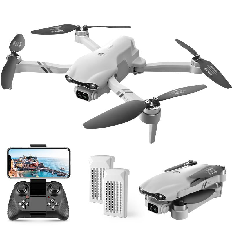 Aerial Drone 2025 F10 Pro with 4K UHD EIS Camera, GPS, 5G Wi-Fi, FPV, Brushless Motors, Optical Flow, Smart Obstacle Avoidance, Auto Return, 360° Stunt Roll, and Dual Batteries