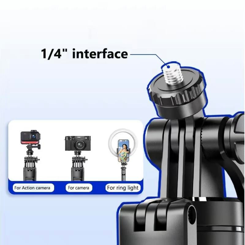 Upgraded 67-Inch Phone Tripod & Holder – Portable Selfie Stick Stand for iPhone/Android, Adjustable Aluminum Support for Home, Travel, Photos & Videos