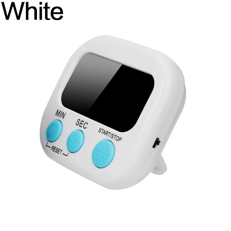 Magnetic LCD Kitchen Timer – Large Display, Countdown & Count-Up, Loud Alarm for Cooking & Home Use