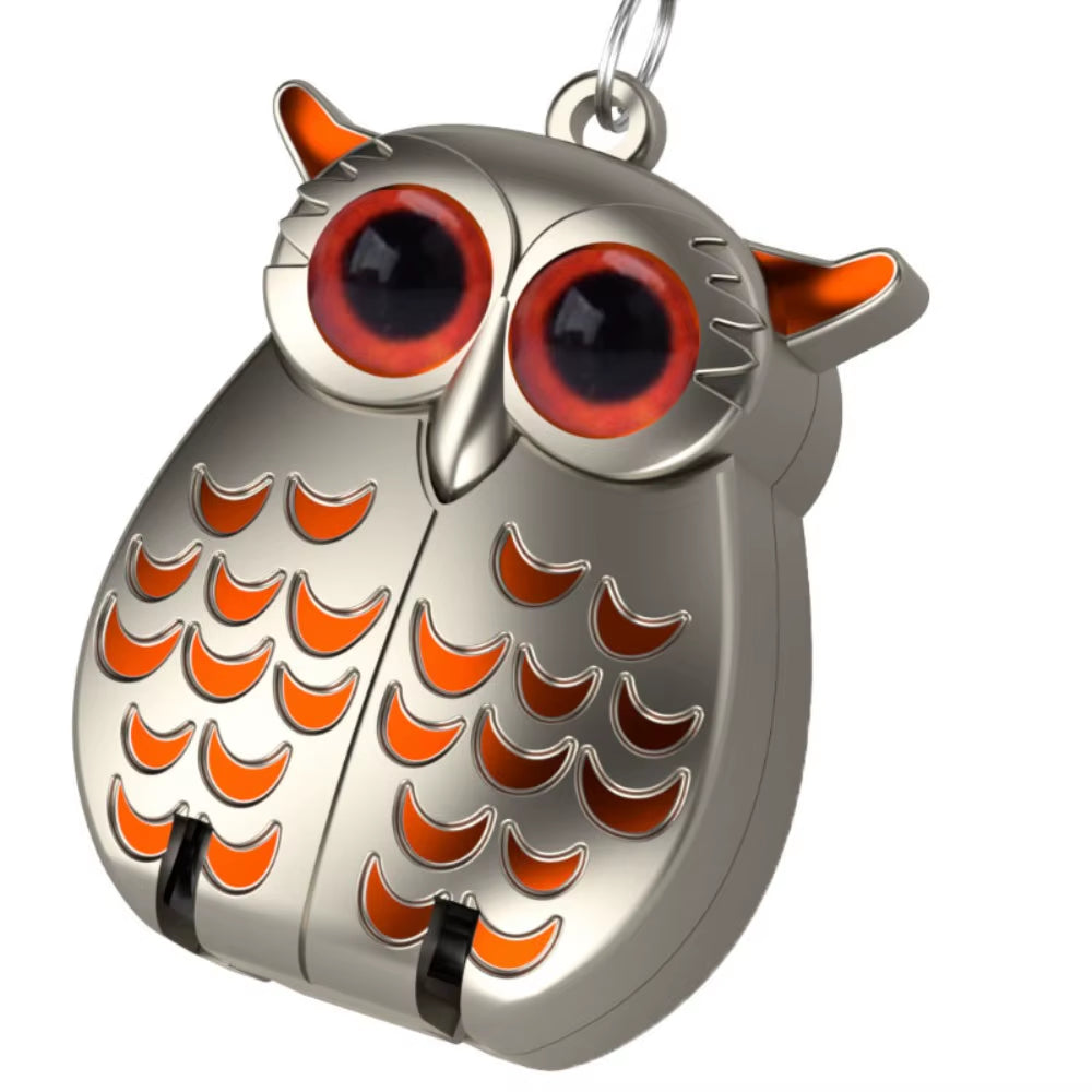 Owl-Shaped Stainless Steel Nail Clipper Keychain – Premium Portable Mini Folding Design